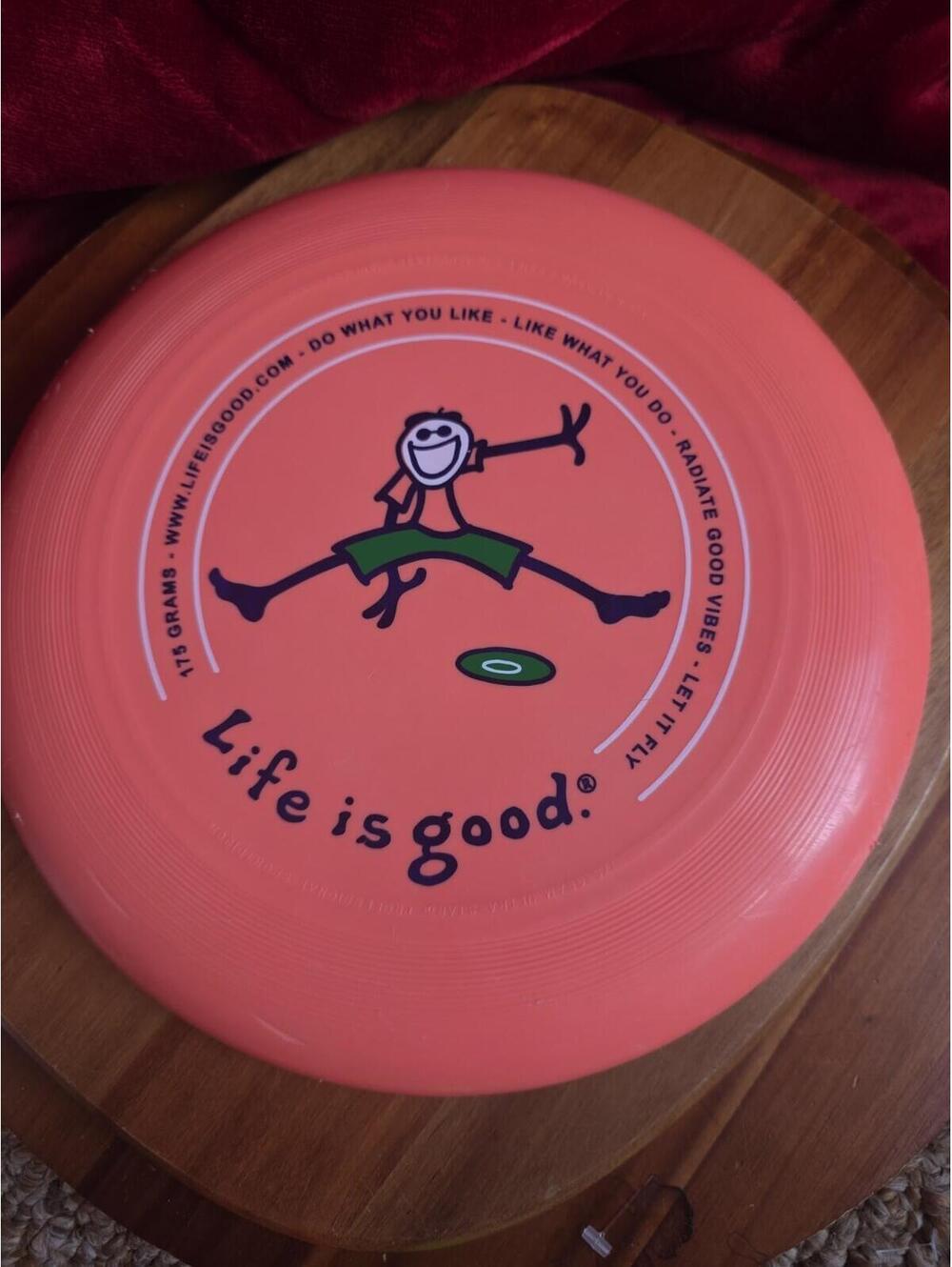 Life is Good Vintage Frisbee/ Made In USA 10 1/2”